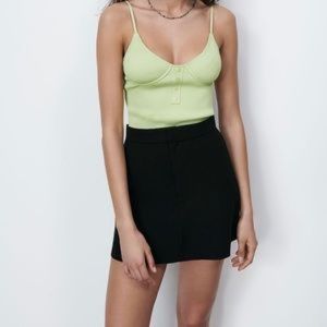 Zara Linen Blend High waist skirt